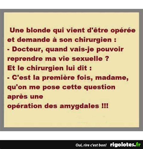 Une Blonde Qui Vient D Tre Op R E Blagues Et Les Meilleures Images Dr Les