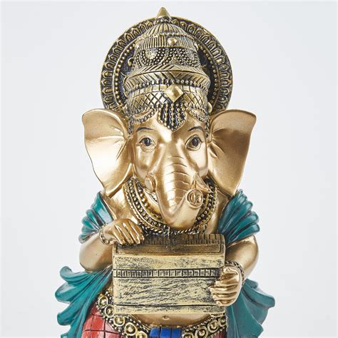 Buy Alpana Polyresin Ganesha With Harmonium Figurine From Home Centre