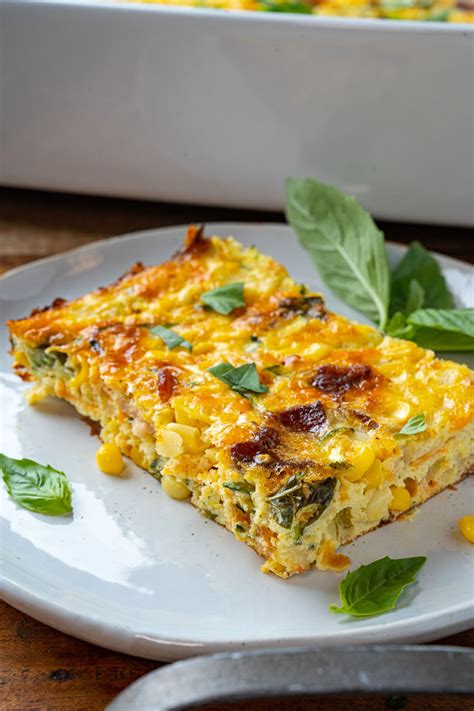 Zucchini and Corn Egg Casserole - Closet Cooking