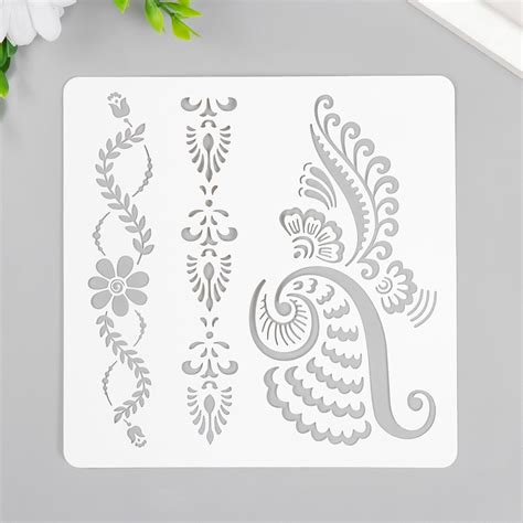 Мехенди трафареты - 80 фото