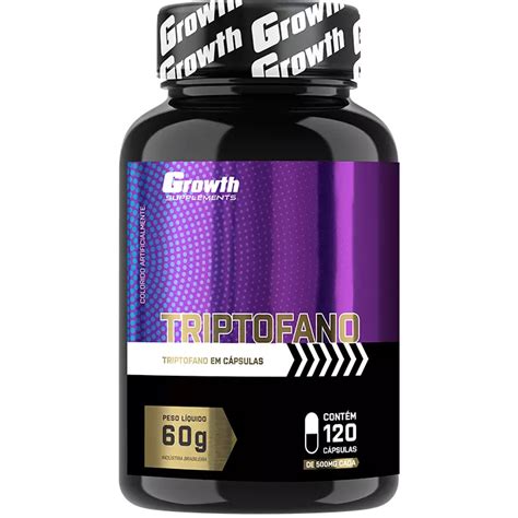 Triptofano Caps Growth Supplements Shopee Brasil