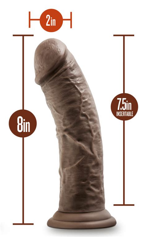 Dr Skin Plus Inch Thick Posable Dildo Chocolate Bedroomjoys