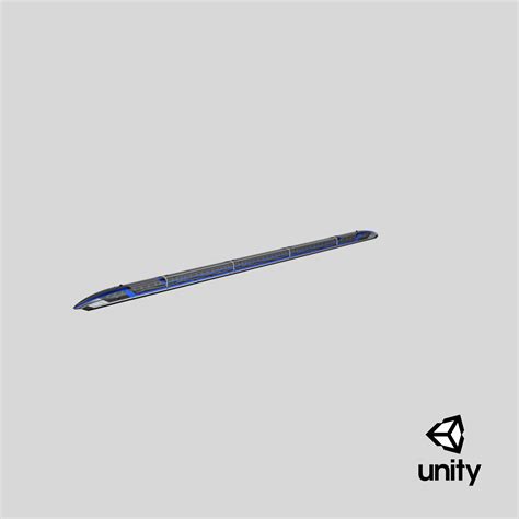 China Railway Maglev Train 3D Model $99 - .unitypackage .gltf .obj .ma