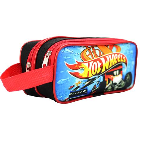 Estojo De Láspis Escolar Duplo Divisórias Hot Weels Shopee Brasil