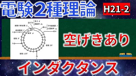 （先行配信版）【電験二種理論】電磁気学 インダクタンス（平成21年 問2）【電験合格率アップ・過去問徹底解説】 Youtube