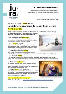 Dossiers de presse Espace Pro Comité Départemental du Tourisme du Jura