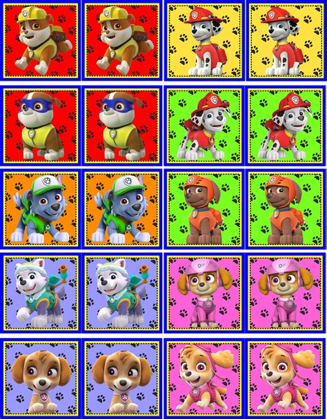 Jogo Da Memoria Patrulha Canina Imprimir - Jogo Da Memoria Patrulha Canina - RETOEDU