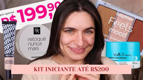 MONTEI UM KIT DE MAKE DIA A DIA até R 200 YouTube