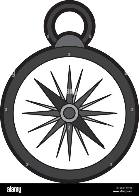 Flat Compass Cartoon Stock Vector Image And Art Alamy