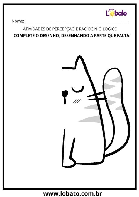 Atividades Complete o Desenho para Imprimir