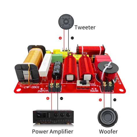 W High Power Inch Treble Bass Speaker Optional Frequency