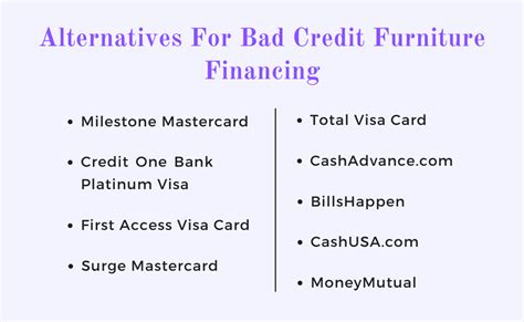 bad credit furniture financing  definitive guide credit