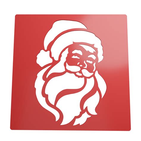 Stencil Santa Claus Stl Vector Cookie Cutter Stl Store Design