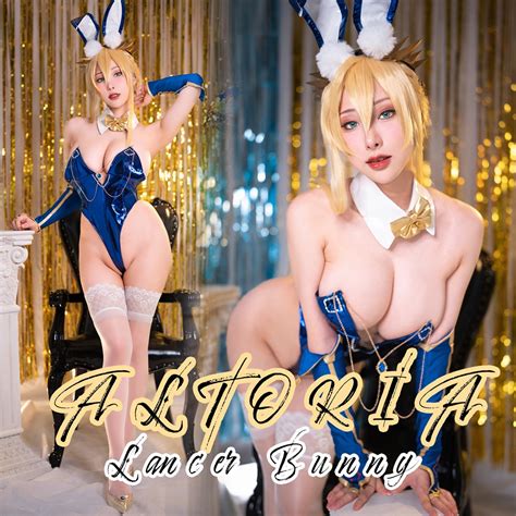 Haneame Artoria Lancer Bunny Set Cosplay Leaked Celeb Jihad