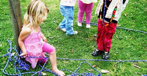 let the children play: building a rope bridge