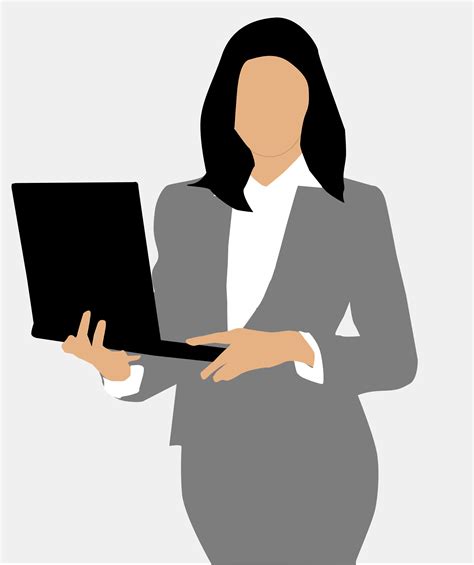 Clipart - woman manager
