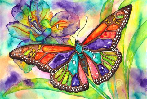 Art Collectibles Butterfly Painting Butterfly Art Butterfly Pretty