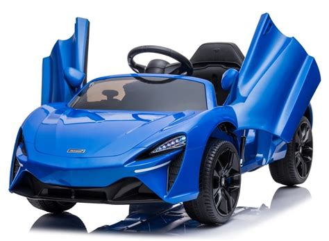 Coche eléctrico infantil 4 motores de 12v Mclaren Artura azul Coches