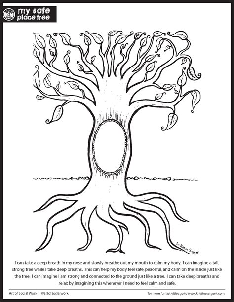 Building My Safe Place Worksheet