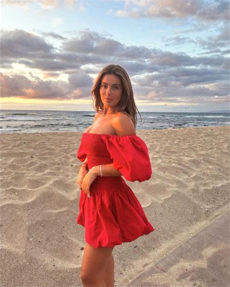 Brielle Biermann Gives Eye Popping Rear View In Her Red Bikini