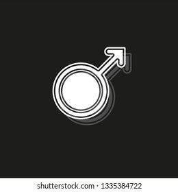 Male Sign Icon Male Sex Symbol Stock Vector Royalty Free Shutterstock