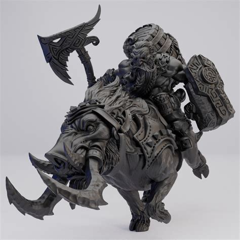 Hot Goblin ギーノオンホッグマウント ミニチュア ホットゴブリン 戦闘