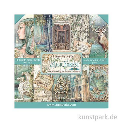 Stamperia Scrapbooking Pad Magic Forest 20 3 X 20 3 Cm