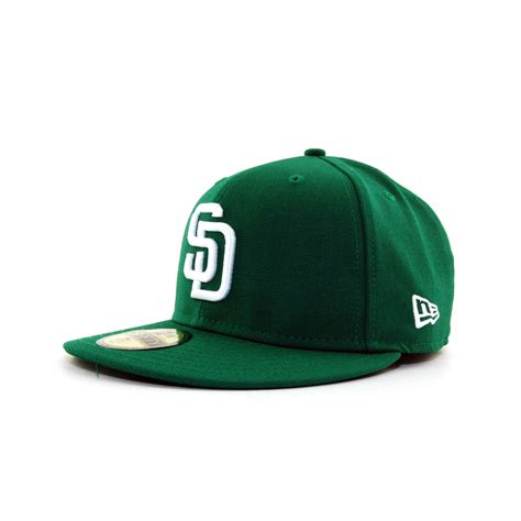 New Era San Diego Padres C Dub 59fifty Cap In Green For Men Kelly