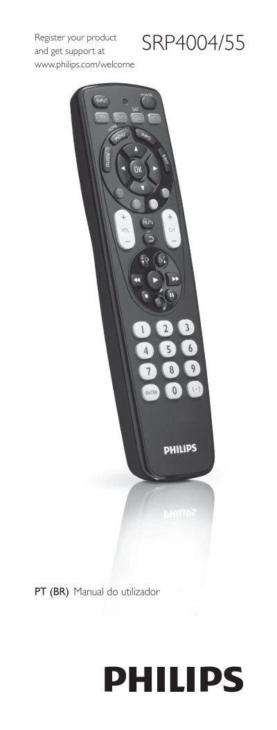 Philips Perfect Replacement Universal Remote Control User Manual Por