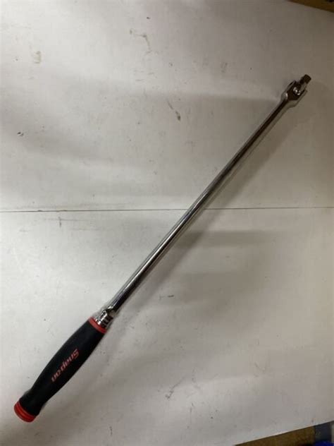 Snap On Tools 12 Drive 24 Inch Red Soft Grip Handle Breaker Bar Shbb24 For Sale Online Ebay