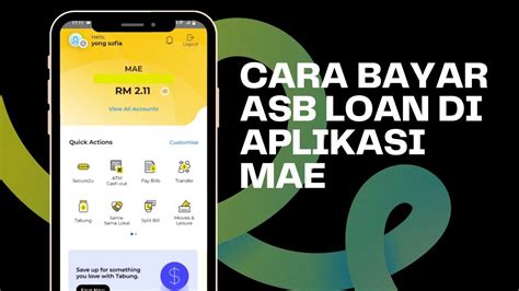 Cara Mudah Bayar Loan Asb Maybank Di Aplikasi Mae Youtube