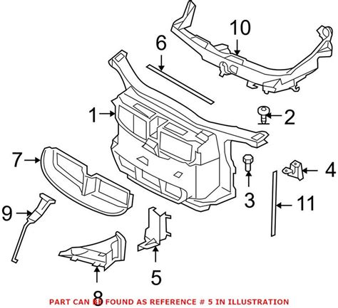 Bumper Carrier Bracket Front Driver Side Lower Genuine Bmw