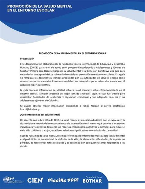 Promoción De La Salud Mental En El Entorno Escolar Docspsicologia Udocz