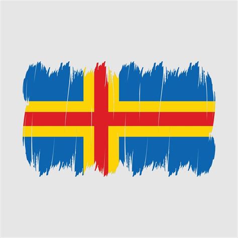 Aland Islands Flag Brush Vector Art At Vecteezy