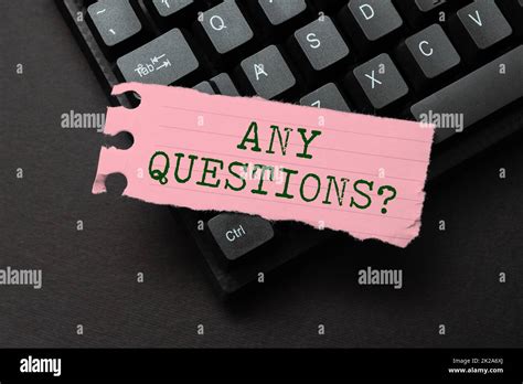 hand writing sign  questions question business concept allowing
