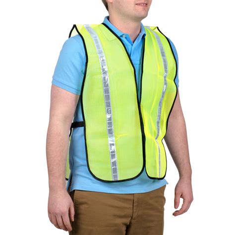 Lime High Visibility Safety Vest With Reflective Tape