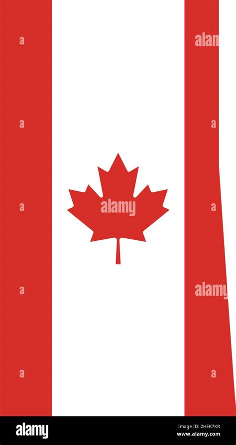 Flat Vector Administrative Flag Map Of The Canadian Province Of