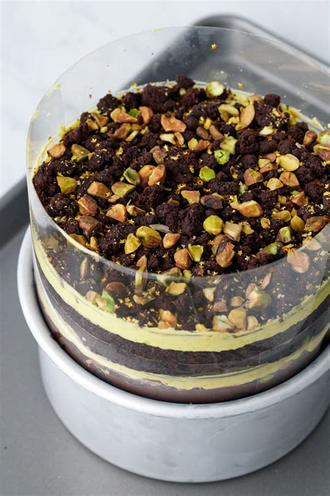 Chocolate Pistachio Naked Layer Cake Love And Olive Oil