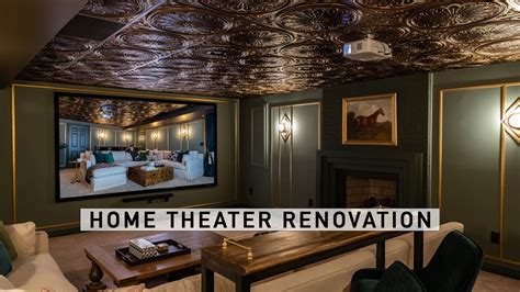 Amazing Basement Home Theater Renovation 1920s Art Deco Inspired