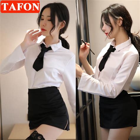 Tafon Sexy Cosplay Strap Lingerie Secretary Uniform Sexy Ol Suit Erotic Lingerie Sexy Sleepwear