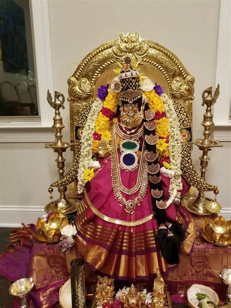 Varalakshmi Ammavaru Decoration Vara Lakshmi Vratham Ammavaru Mahalakshmi Goddess Decor