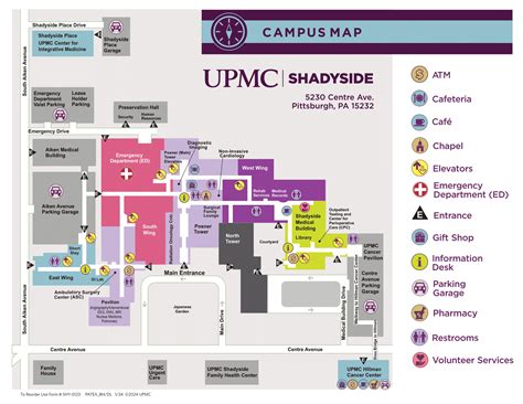 UPMC Shadyside Hospital Map (2024 - 2022) - All Maps