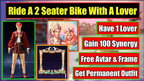 Have 1 Lover Gain 100 Synergy Ride A 2 Seater Bike With A Lover Get Permanent Outfit