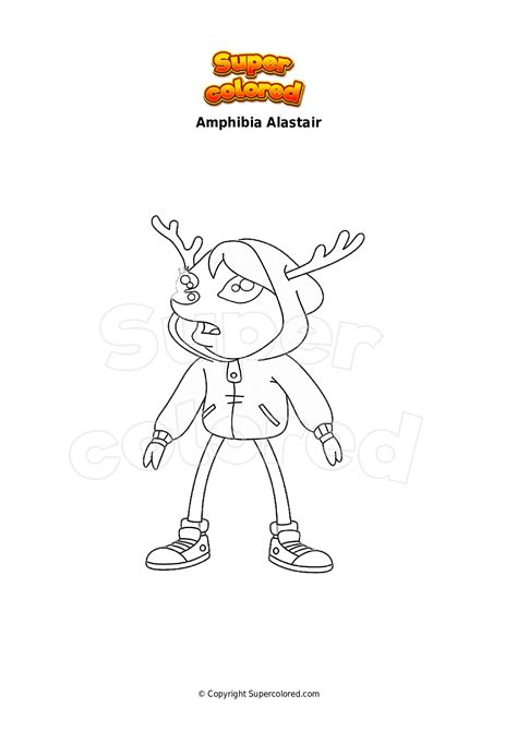 Disegno Da Colorare Amphibia Alastair Supercolored