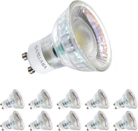 6W LED Spot Culot GU10 530LM équivaut 75W halogène Blanc Chaud 3000K