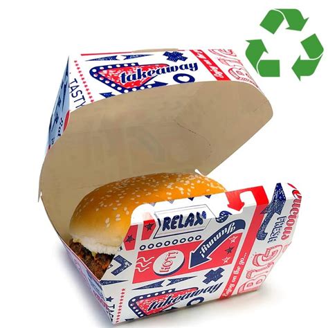 Sabert Fresco ClamShell Burger Box PAP01CBB1 Glopack