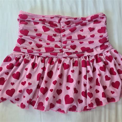 Sugar Thrillz Heart Mini Skirt 💗 Worn Once No Depop