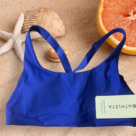 Athleta Swim Nwt Athleta Malibu Bikini Top Ac Size M Cerulean Blue Poshmark