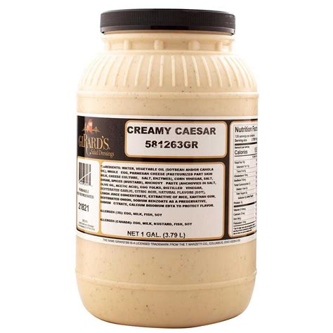 Creamy Caesar Dressing Girards Food Service Dressings