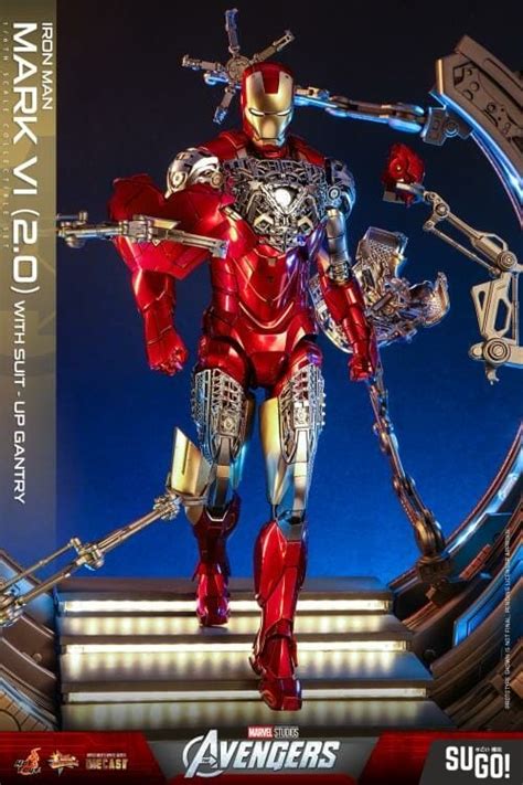 Hot Toys The Avengers Iron Man Mark Vi Ver And Suit Up Gantry Figure Set Mms D